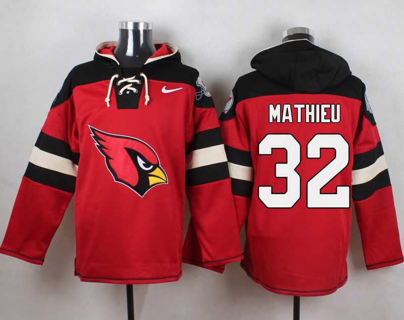 Arizona Cardinals #32 Tyrann Mathieu Red Player Stitched Pullover NFL Hoodie,We sell and wholesale Arizona Cardinals #32 Tyrann Mathieu Red Player Stitched Pullover NFL Hoodie on line form chian!