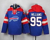 Buffalo Bills #95 Williams Royal Blue Player Stitched Pullover NFL Hoodie,baseball caps,new era cap wholesale,wholesale hats