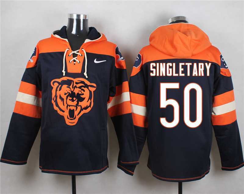 Chicago Bears #50 Mike Singletary Navy Blue Player Stitched Pullover NFL Hoodie,We sell and wholesale Chicago Bears #50 Mike Singletary Navy Blue Player Stitched Pullover NFL Hoodie on line form chian!