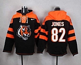 Cincinnati Bengals #82 Marvin Jones Black Player Stitched Pullover NFL Hoodie,baseball caps,new era cap wholesale,wholesale hats