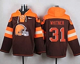 Cleveland Browns #31 Donte Whitner Brown Player Stitched Pullover NFL Hoodie,baseball caps,new era cap wholesale,wholesale hats