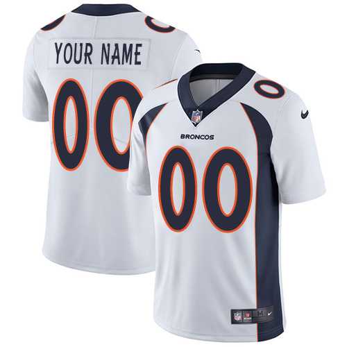 Customized Men & Women & Youth Nike Broncos White Vapor Untouchable Player Limited Jersey,We sell and wholesale Customized Men & Women & Youth Nike Broncos White Vapor Untouchable Player Limited Jersey on line form chian!