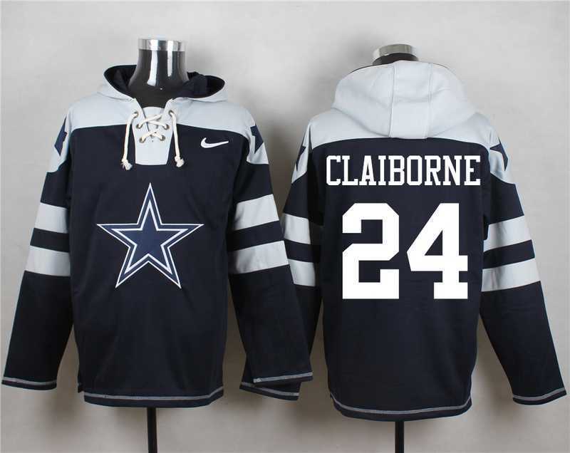 Dallas Cowboys #24 Morris Claiborne Navy Blue Player Stitched Pullover NFL Hoodie,We sell and wholesale Dallas Cowboys #24 Morris Claiborne Navy Blue Player Stitched Pullover NFL Hoodie on line form chian!