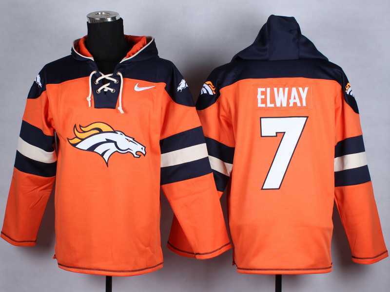 Denver Broncos #7 John Elway Orange Player Stitched Pullover NFL Hoodie,We sell and wholesale Denver Broncos #7 John Elway Orange Player Stitched Pullover NFL Hoodie on line form chian!