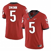 Georgia Bulldogs #5 Damian Swann Red College Football Jersey DingZhi,baseball caps,new era cap wholesale,wholesale hats