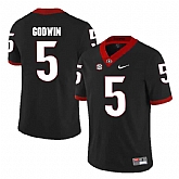 Georgia Bulldogs #5 Terry Godwin Black College Football Jersey DingZhi,baseball caps,new era cap wholesale,wholesale hats