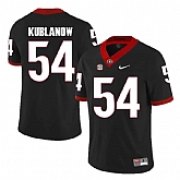 Georgia Bulldogs #54 Brandon Kublanow Black College Football Jersey DingZhi,baseball caps,new era cap wholesale,wholesale hats