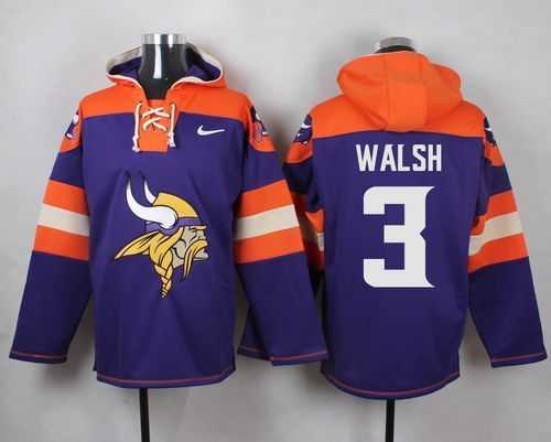 Minnesota Vikings #3 Blair Walsh Purple Player Stitched Pullover NFL Hoodie,We sell and wholesale Minnesota Vikings #3 Blair Walsh Purple Player Stitched Pullover NFL Hoodie on line form chian!