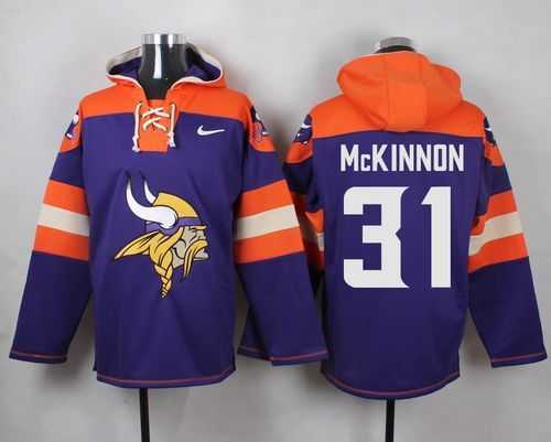 Minnesota Vikings #31 Jerick McKinnon Purple Player Stitched Pullover NFL Hoodie,We sell and wholesale Minnesota Vikings #31 Jerick McKinnon Purple Player Stitched Pullover NFL Hoodie on line form chian!