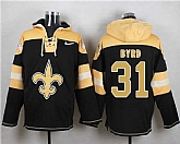 New Orleans Saints #31 Jairus Byrd Black Player Stitched Pullover NFL Hoodie,baseball caps,new era cap wholesale,wholesale hats