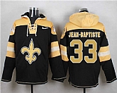 New Orleans Saints #33 Stanley Jean-Baptiste Black Player Stitched Pullover NFL Hoodie,baseball caps,new era cap wholesale,wholesale hats