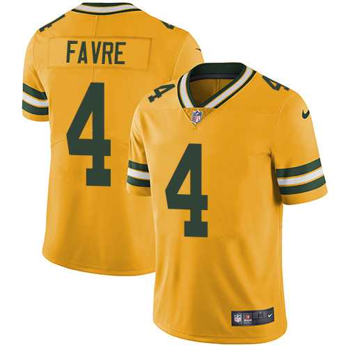 Nike Green Bay Packers #4 Brett Favre Yellow NFL Vapor Untouchable Player Limited Jersey,We sell and wholesale Nike Green Bay Packers #4 Brett Favre Yellow NFL Vapor Untouchable Player Limited Jersey on line form chian!