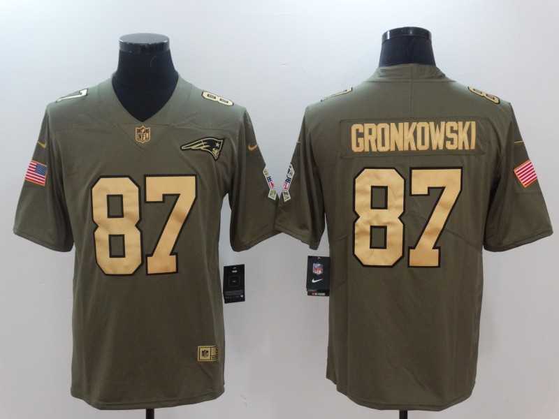 Nike Patriots #87 Rob Gronkowski Olive Gold Salute To Service Limited Jersey,We sell and wholesale Nike Patriots #87 Rob Gronkowski Olive Gold Salute To Service Limited Jersey on line form chian!