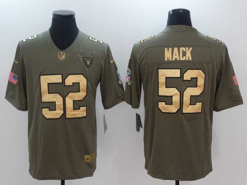 Nike Raiders #52 Khalil Mack Olive Gold Salute To Service Limited Jersey,We sell and wholesale Nike Raiders #52 Khalil Mack Olive Gold Salute To Service Limited Jersey on line form chian!