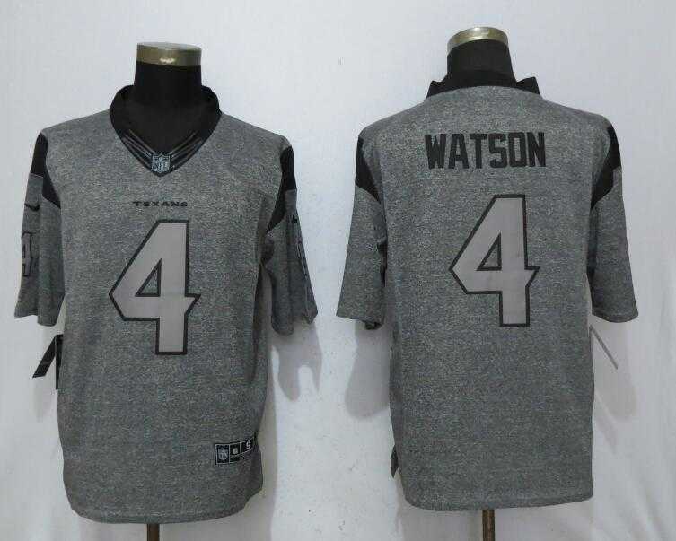 Nike Texans #4 Deshaun Watson Gray Gridiron Gray Limited Jersey,We sell and wholesale Nike Texans #4 Deshaun Watson Gray Gridiron Gray Limited Jersey on line form chian!