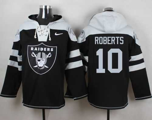 Oakland Raiders #10 Seth Roberts Black Player Stitched Pullover NFL Hoodie,We sell and wholesale Oakland Raiders #10 Seth Roberts Black Player Stitched Pullover NFL Hoodie on line form chian!