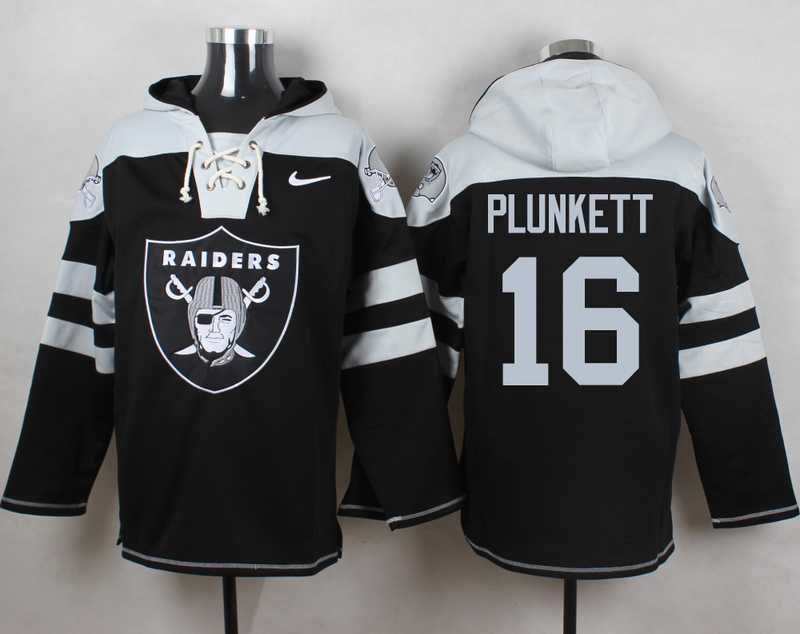 Oakland Raiders #16 Jim Plunkett Black Player Stitched Pullover NFL Hoodie,We sell and wholesale Oakland Raiders #16 Jim Plunkett Black Player Stitched Pullover NFL Hoodie on line form chian!