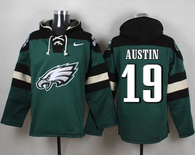 Philadelphia Eagles #19 Miles Austin Midnight Green Player Stitched Pullover NFL Hoodie,We sell and wholesale Philadelphia Eagles #19 Miles Austin Midnight Green Player Stitched Pullover NFL Hoodie on line form chian!