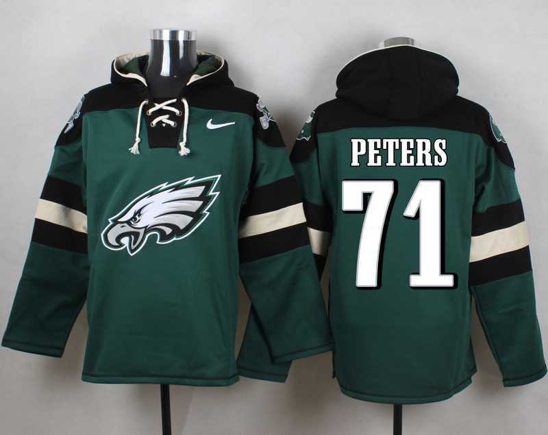 Philadelphia Eagles #71 Jason Peters Midnight Green Player Stitched Pullover NFL Hoodie,We sell and wholesale Philadelphia Eagles #71 Jason Peters Midnight Green Player Stitched Pullover NFL Hoodie on line form chian!