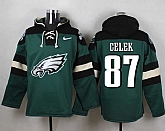 Philadelphia Eagles #87 Brent Celek Midnight Green Player Stitched Pullover NFL Hoodie,baseball caps,new era cap wholesale,wholesale hats
