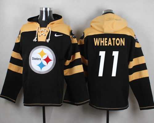 Pittsburgh Steelers #11 Markus Wheaton Black Player Stitched Pullover NFL Hoodie,We sell and wholesale Pittsburgh Steelers #11 Markus Wheaton Black Player Stitched Pullover NFL Hoodie on line form chian!