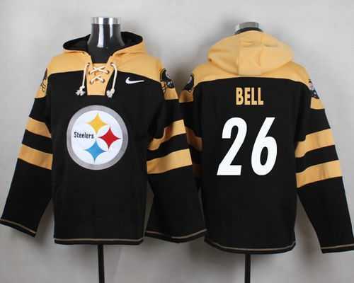 Pittsburgh Steelers #26 Le'Veon Bell Black Player Stitched Pullover NFL Hoodie,We sell and wholesale Pittsburgh Steelers #26 Le'Veon Bell Black Player Stitched Pullover NFL Hoodie on line form chian!