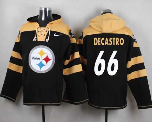 Pittsburgh Steelers #66 David DeCastro Black Player Stitched Pullover NFL Hoodie,We sell and wholesale Pittsburgh Steelers #66 David DeCastro Black Player Stitched Pullover NFL Hoodie on line form chian!