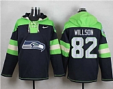 Seattle Seahawks #82 Luke Willson Steel Blue Player Stitched Pullover NFL Hoodie,baseball caps,new era cap wholesale,wholesale hats