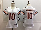 Women Nike Bears #10 Mitch Trubisky White Vapor Untouchable Player Limited Jersey,baseball caps,new era cap wholesale,wholesale hats