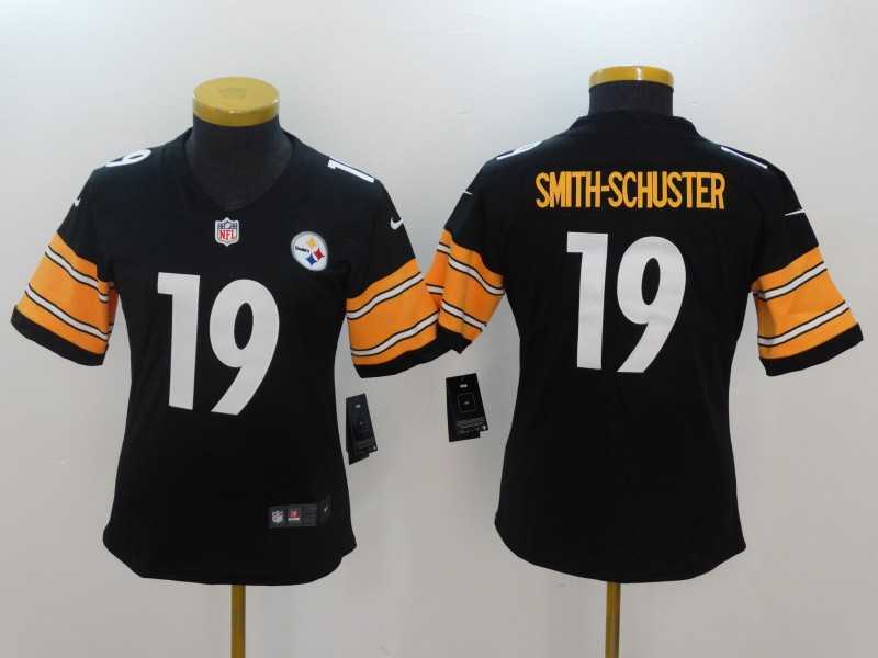 Women Nike Steelers #19 JuJu Smith-Schuster Black Vapor Untouchable Player Limited Jersey,We sell and wholesale Women Nike Steelers #19 JuJu Smith-Schuster Black Vapor Untouchable Player Limited Jersey on line form chian!