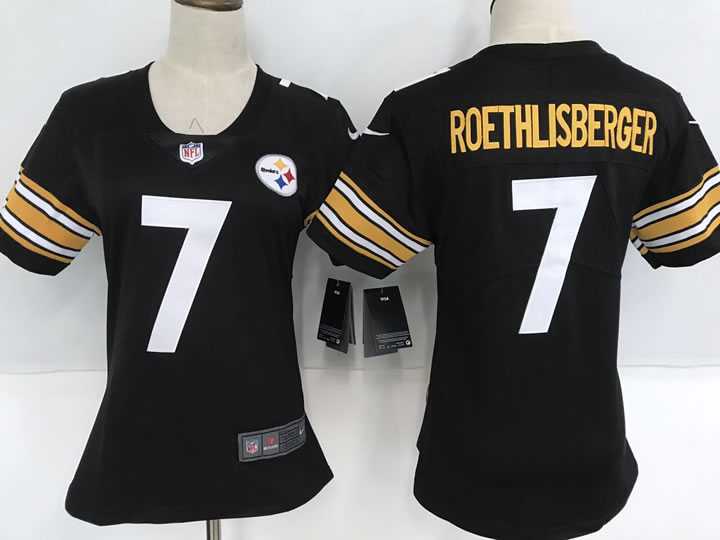 Women Nike Steelers #7 Ben Roethlisberger Black Vapor Untouchable Player Limited Jersey,We sell and wholesale Women Nike Steelers #7 Ben Roethlisberger Black Vapor Untouchable Player Limited Jersey on line form chian!