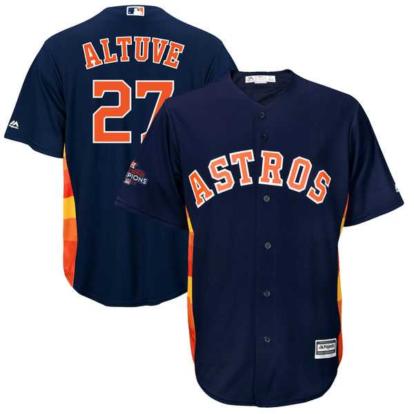 Houston Astros #27 Jose Altuve Navy 2017 World Series Champions Cool Base Player Jersey,We sell and wholesale Houston Astros #27 Jose Altuve Navy 2017 World Series Champions Cool Base Player Jersey on line form chian!