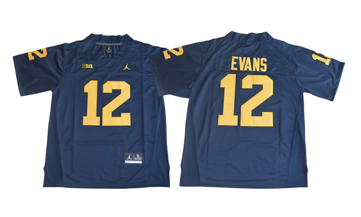 Michigan Wolverines #12 Chris Evans Navy College Football Jersey,We sell and wholesale Michigan Wolverines #12 Chris Evans Navy College Football Jersey on line form chian!