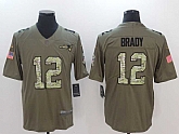 Nike New England Patriots #12 Tom Brady Olive Camo Salute To Service Limited Jerseys,baseball caps,new era cap wholesale,wholesale hats