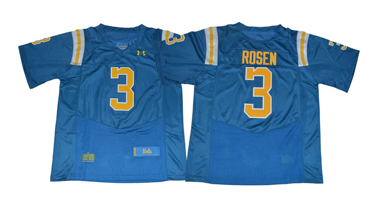 UCLA Bruins #3 Josh Rosen Blue College Football Jersey,We sell and wholesale UCLA Bruins #3 Josh Rosen Blue College Football Jersey on line form chian!
