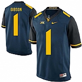 West Virginia Mountaineers #1 Shelton Gibson Navy College Football Jersey DingZhi,baseball caps,new era cap wholesale,wholesale hats