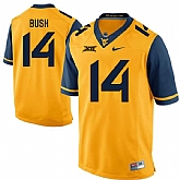 West Virginia Mountaineers #14 Tevin Bush Gold College Football Jersey DingZhi,baseball caps,new era cap wholesale,wholesale hats