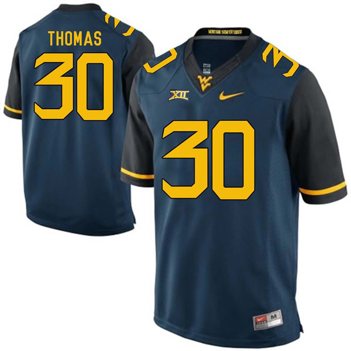 West Virginia Mountaineers #30 J.T. Thomas Navy College Football Jersey DingZhi,We sell and wholesale West Virginia Mountaineers #30 J.T. Thomas Navy College Football Jersey DingZhi on line form chian!