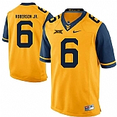 West Virginia Mountaineers #6 Reggie Roberson Jr. Gold College Football Jersey DingZhi,baseball caps,new era cap wholesale,wholesale hats