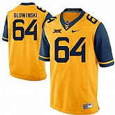 West Virginia Mountaineers #64 Mark Glowinski Gold College Football Jersey DingZhi,baseball caps,new era cap wholesale,wholesale hats