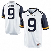 West Virginia Mountaineers #9 Adam Jones White College Football Jersey DingZhi,baseball caps,new era cap wholesale,wholesale hats