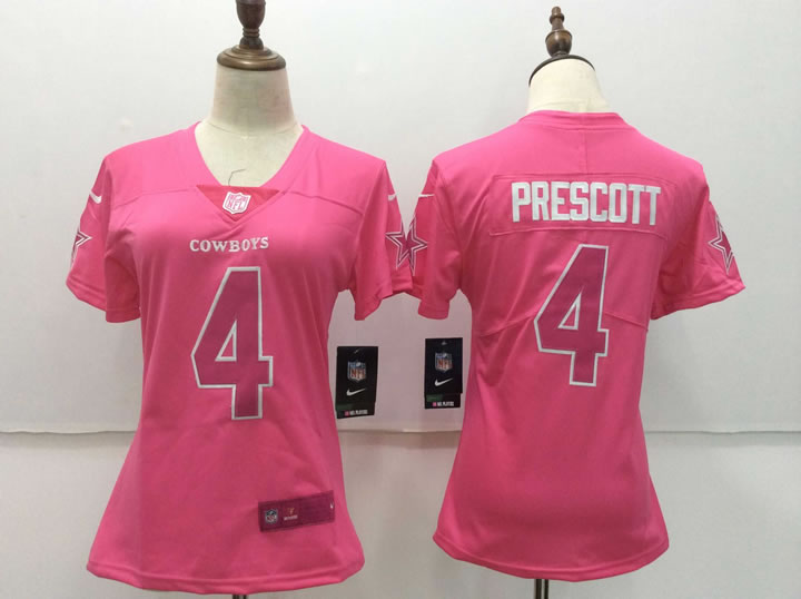 Women Nike Dallas Cowboys #4 Dak Prescott Pink Vapor Untouchable Player Limited Jerseys,We sell and wholesale Women Nike Dallas Cowboys #4 Dak Prescott Pink Vapor Untouchable Player Limited Jerseys on line form chian!