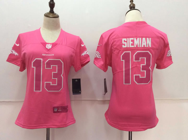Women Nike Denver Broncos #13 Trevor Siemian Pink Vapor Untouchable Player Limited Jerseys,We sell and wholesale Women Nike Denver Broncos #13 Trevor Siemian Pink Vapor Untouchable Player Limited Jerseys on line form chian!
