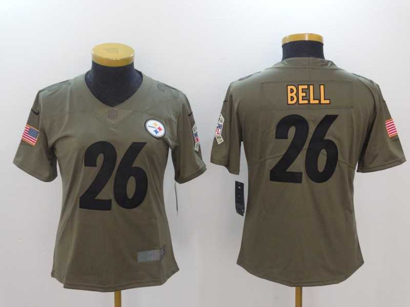 Women Nike Pittsburgh Steelers #26 Le'Veon Bell Olive Salute To Service Limited Jerseys,We sell and wholesale Women Nike Pittsburgh Steelers #26 Le'Veon Bell Olive Salute To Service Limited Jerseys on line form chian!