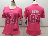 Women Nike Pittsburgh Steelers #84 Antonio Brown Pink Vapor Untouchable Player Limited Jerseys