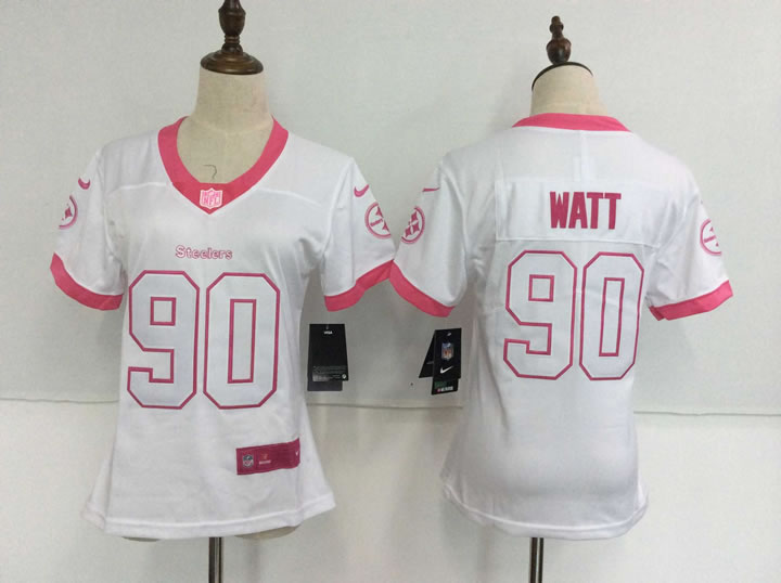Women Nike Pittsburgh Steelers #90 T.J. Watt White Pink Vapor Untouchable Player Limited Jerseys,We sell and wholesale Women Nike Pittsburgh Steelers #90 T.J. Watt White Pink Vapor Untouchable Player Limited Jerseys on line form chian!
