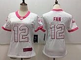 Women Nike Seattle Seahawks #12 Fan White Pink Vapor Untouchable Player Limited Jerseys,baseball caps,new era cap wholesale,wholesale hats