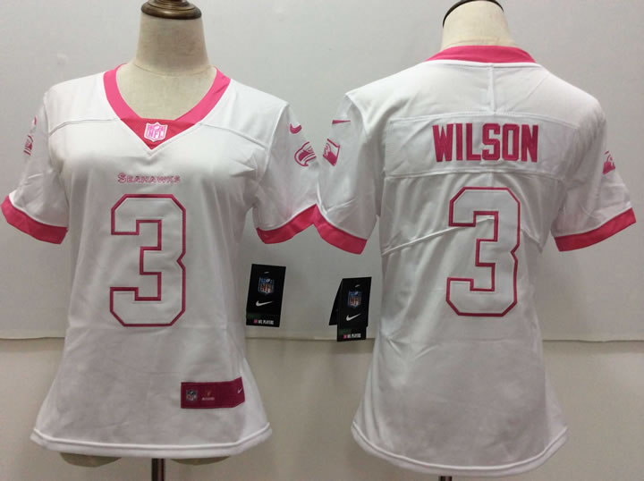 Women Nike Seattle Seahawks #3 Russell Wilson White Pink Color Rush Limited Jerseys,We sell and wholesale Women Nike Seattle Seahawks #3 Russell Wilson White Pink Color Rush Limited Jerseys on line form chian!
