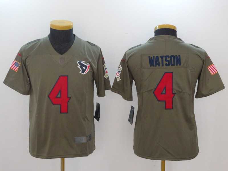Youth Nike Houston Texans #4 Deshaun Watson Olive Salute To Service Limited Jerseys,We sell and wholesale Youth Nike Houston Texans #4 Deshaun Watson Olive Salute To Service Limited Jerseys on line form chian!