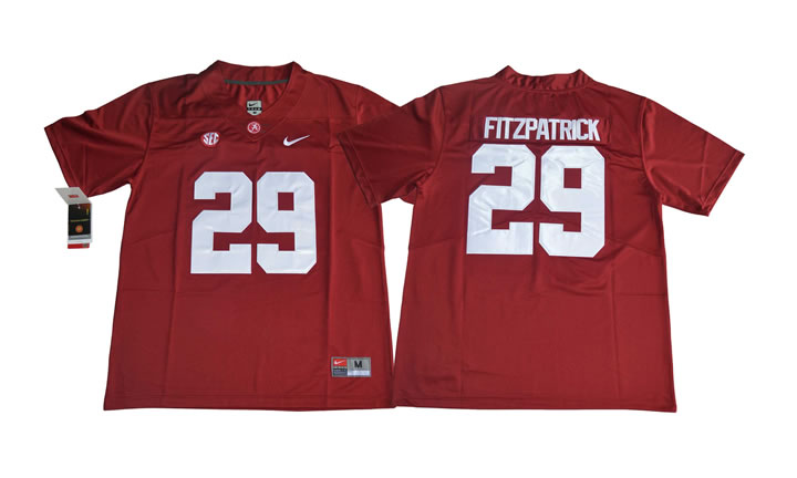 Alabama Crimson Tide #29 Minkah Fitzpatrick Red College Football Jersey,We sell and wholesale Alabama Crimson Tide #29 Minkah Fitzpatrick Red College Football Jersey on line form chian!